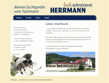 Tablet Screenshot of herrmann-bienenzucht.de